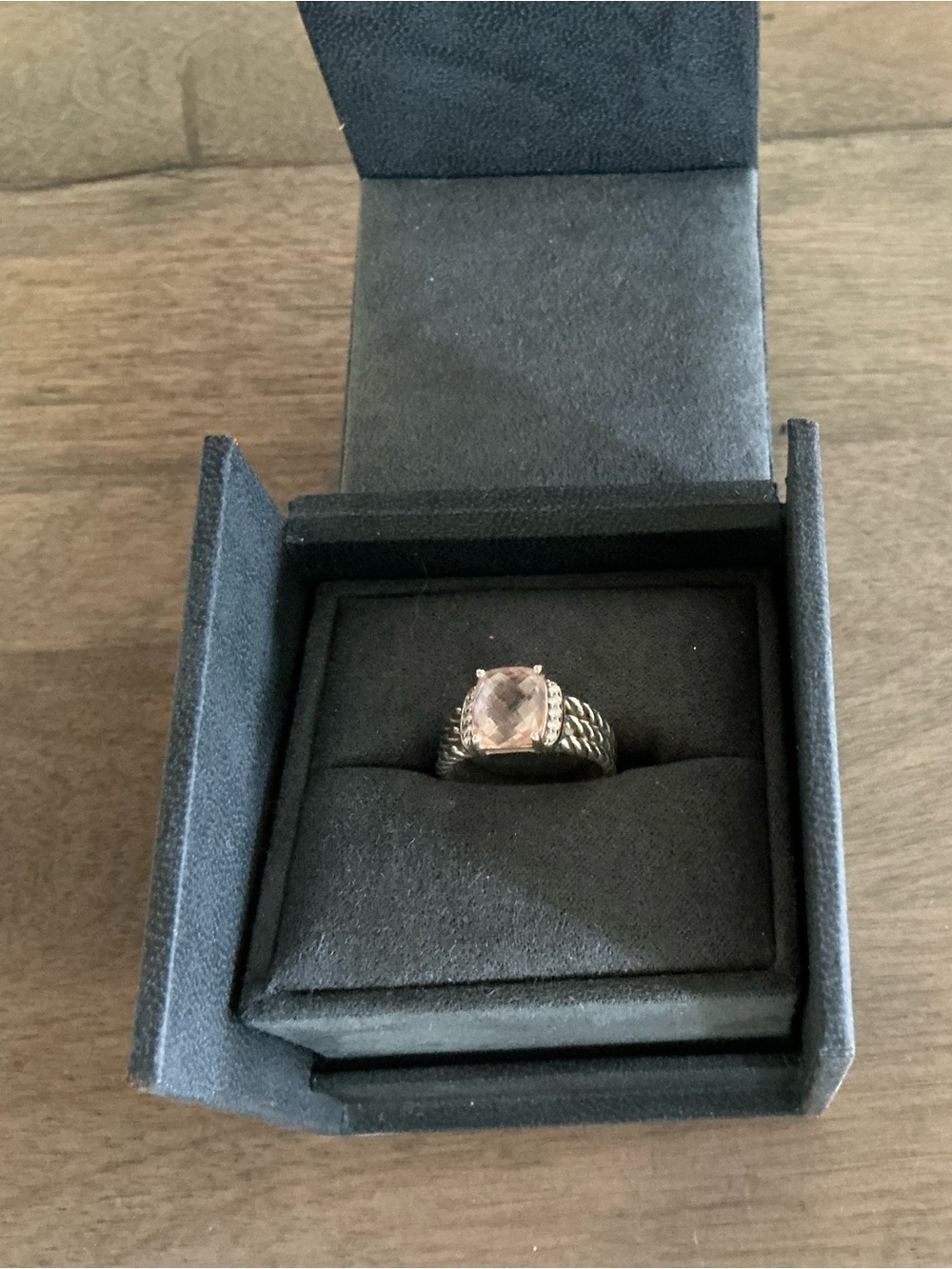David Yurman Pink Morganite Ring Size 7